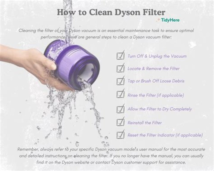 How do you clean the filter on a Dyson dc29?