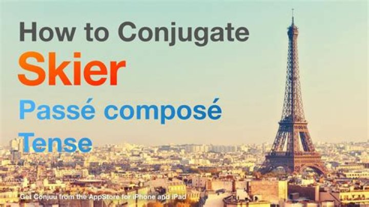 How do you conjugate skier in French?