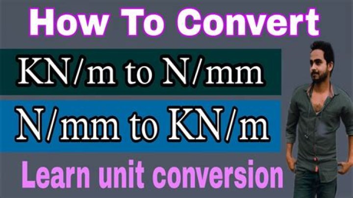 How do you convert kN mm to kN M?