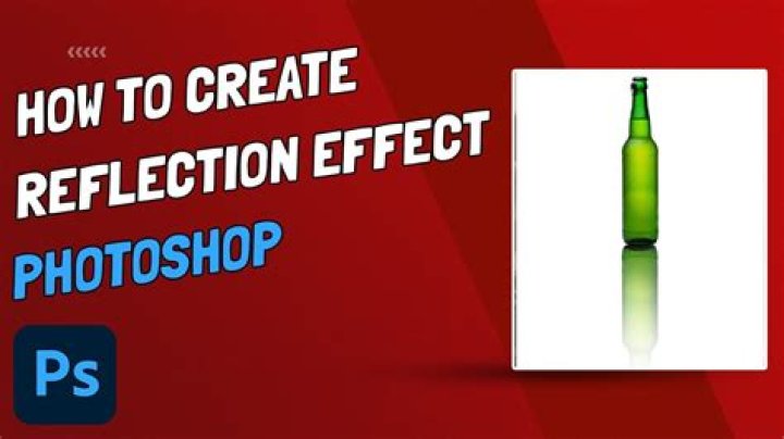 How do you create a reflection effect in Photoshop?