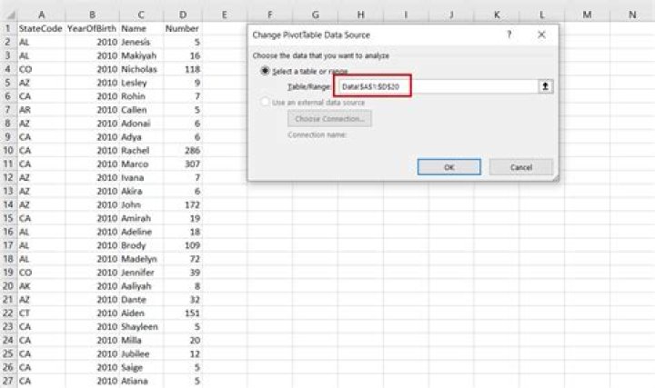 How do you define a range in Excel?