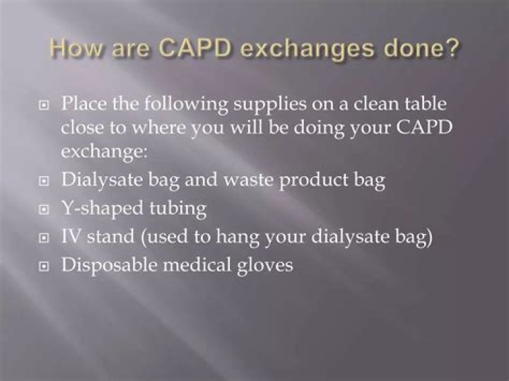 How do you do a CAPD exchange?