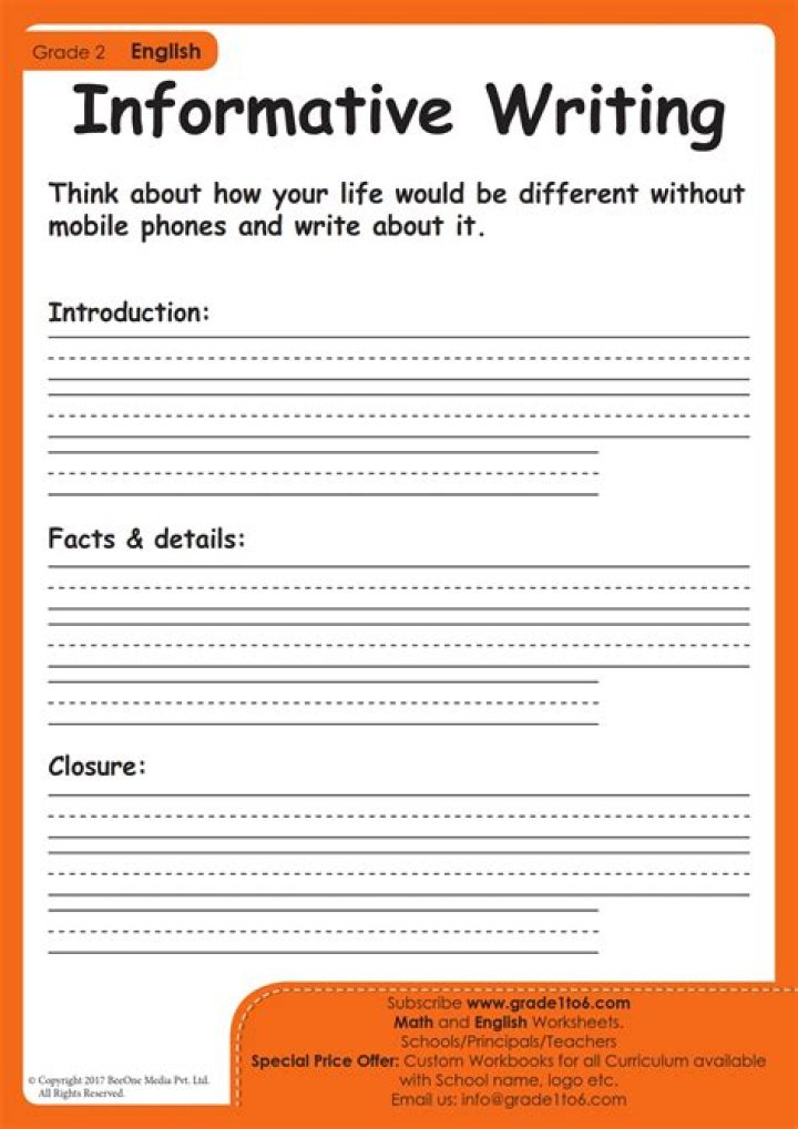 How do you do informational writing for 2nd graders?