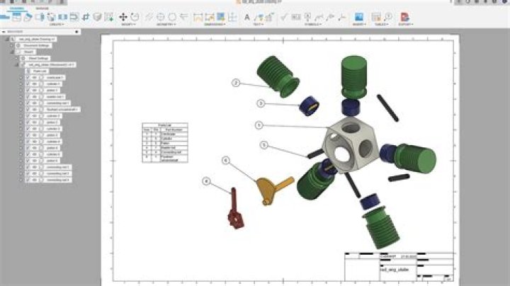 How do you draw an exploded view?