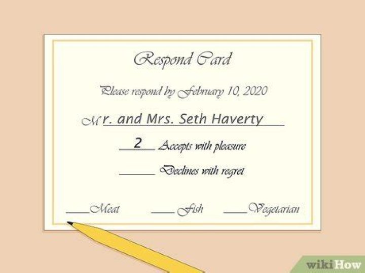 How do you fill out a response card?