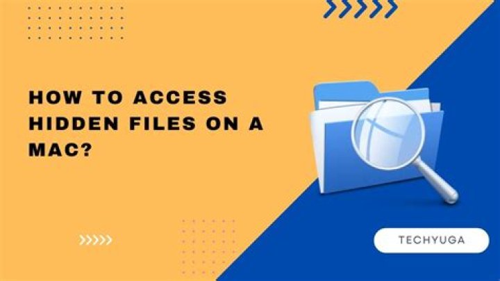 How do you find hidden files on a Mac?