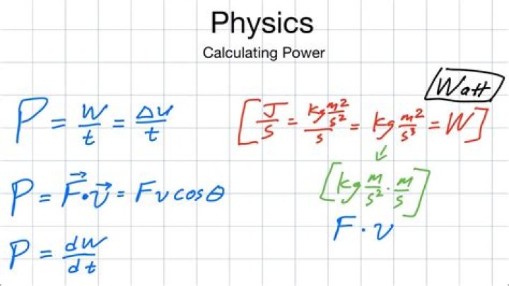 How do you find power in physics examples?