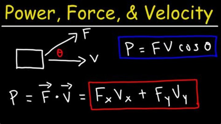 How do you find power with force and distance?