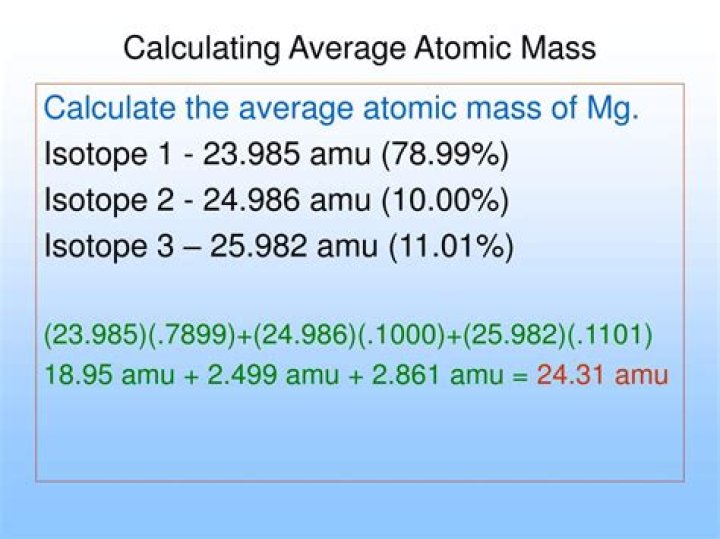 How do you find the average weight of isotopes?