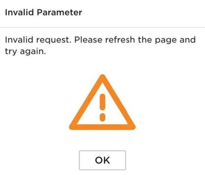 How do you fix an invalid parameter?