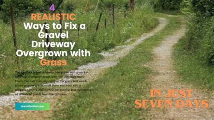 How do you fix an overgrown gravel path?