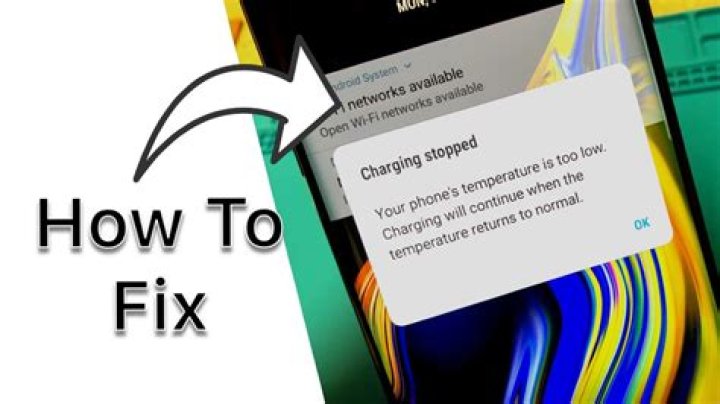 How do you fix charging paused battery temperature too low?