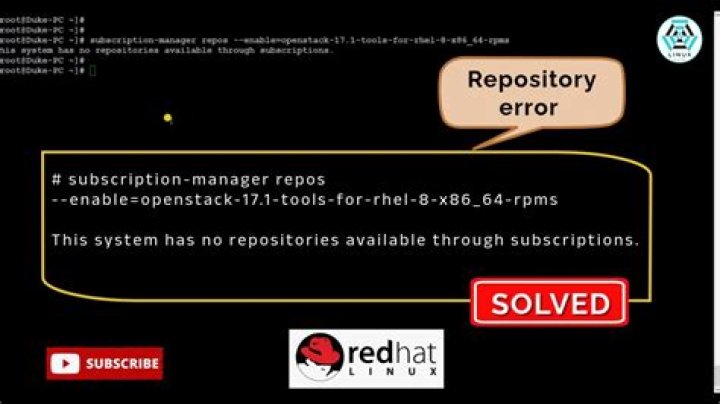 How do you fix this system has no repositories available through subscriptions?