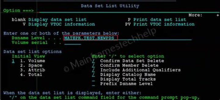 How do you get list of members in PDS?