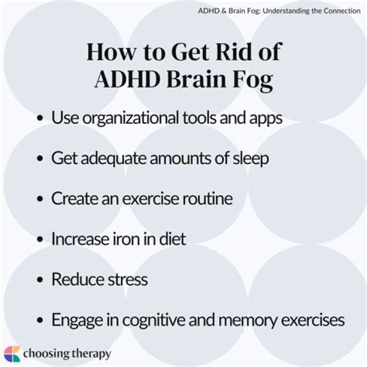 How do you get rid of brain fog from ADHD?