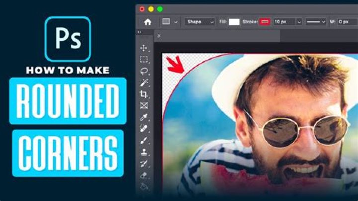 How do you increase rounded corners in Photoshop?