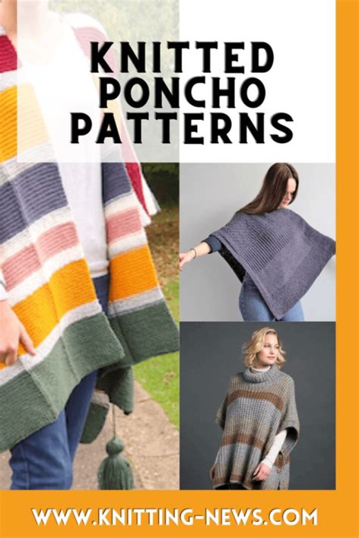 How do you knit a ladies poncho?