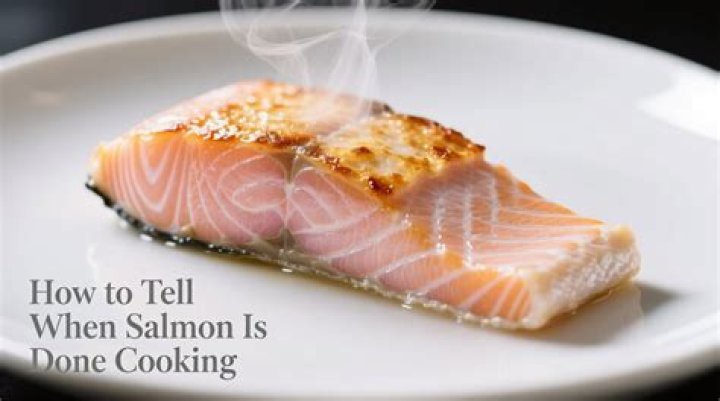 How do you know when salmon is done on the stove?