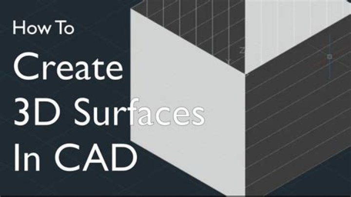 How do you make a 3D surface in AutoCAD?