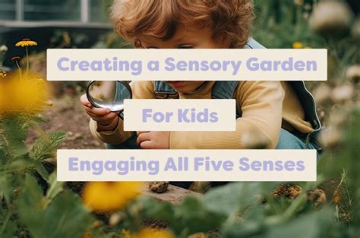 How do you make a sensory garden for kids?