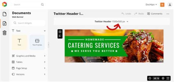 How do you make a twitter header?