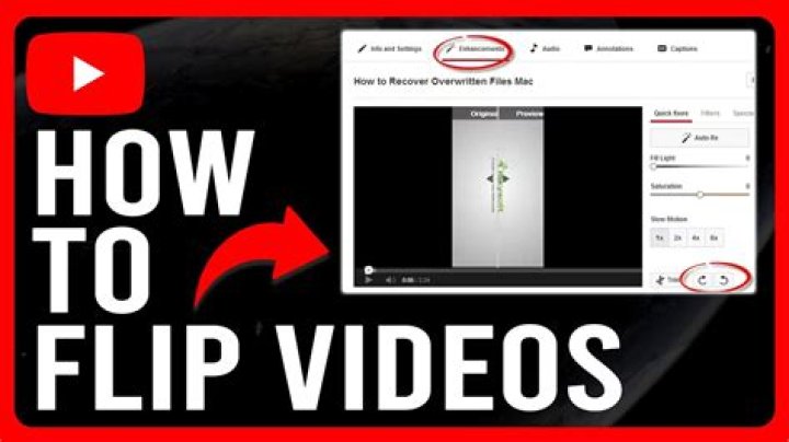 How do you mirror flip a video?