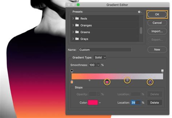 How do you overlay gradient in Photoshop?