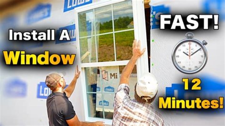 How do you put a window in a door?