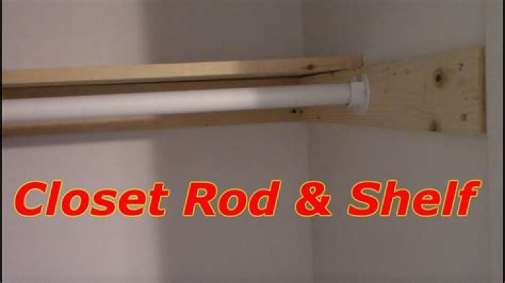 How do you reinforce a wood closet rod?