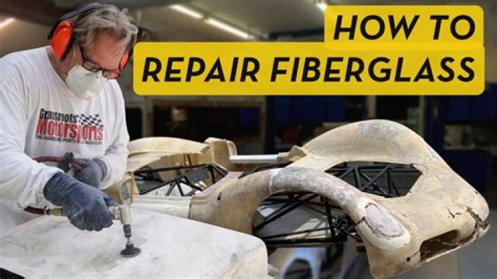 How do you repair a fiberglass motorcycle fender?