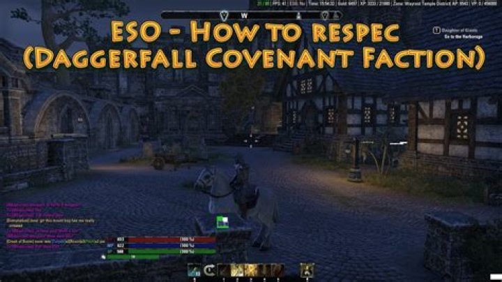 How do you respec in ESO Daggerfall?