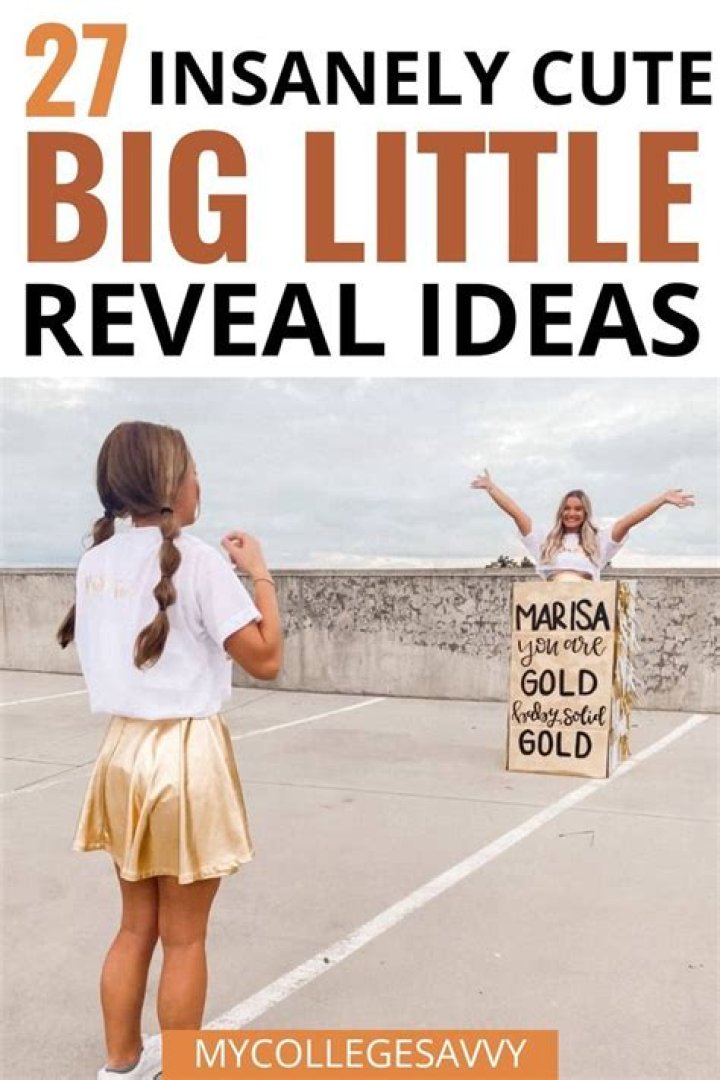 How do you reveal bigs and littles?