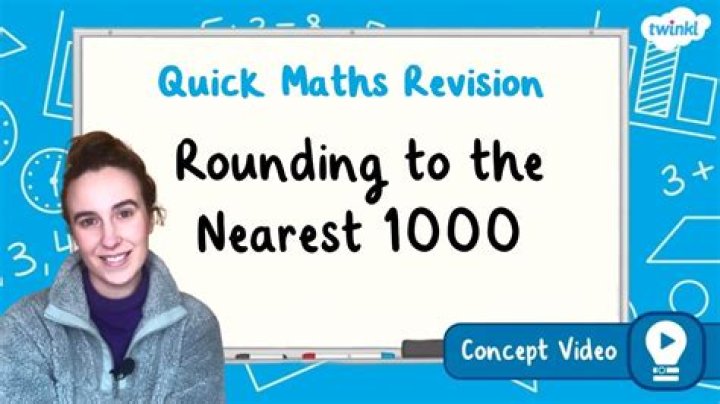 How do you round to the nearest 1000?