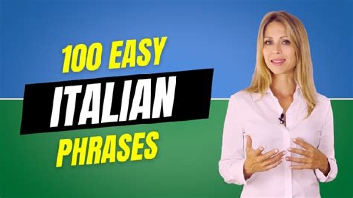 How do you say simple conversation in Italian?
