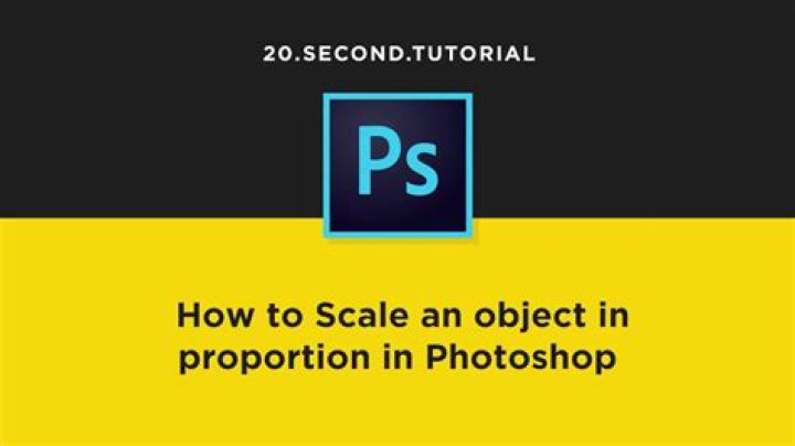 How do you scale a photo proportionally in Photoshop?