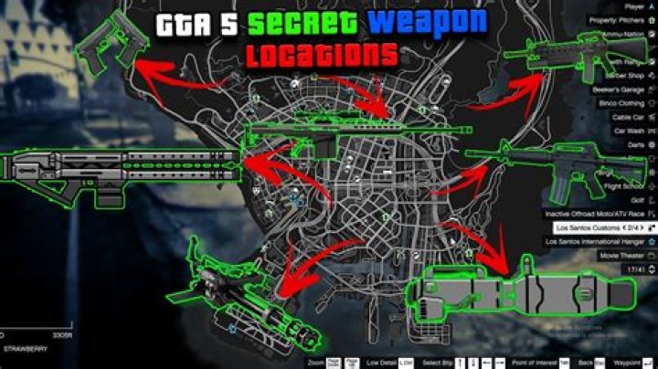 How do you scroll with weapons in GTA 5?