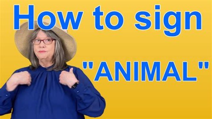 How do you sign animals in ASL?