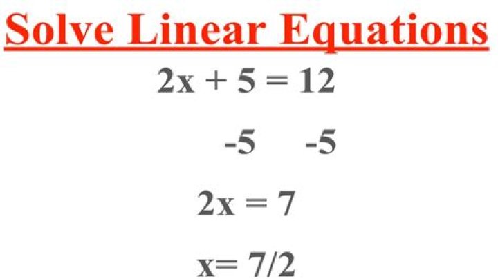 How do you solve linear equations in one variable?