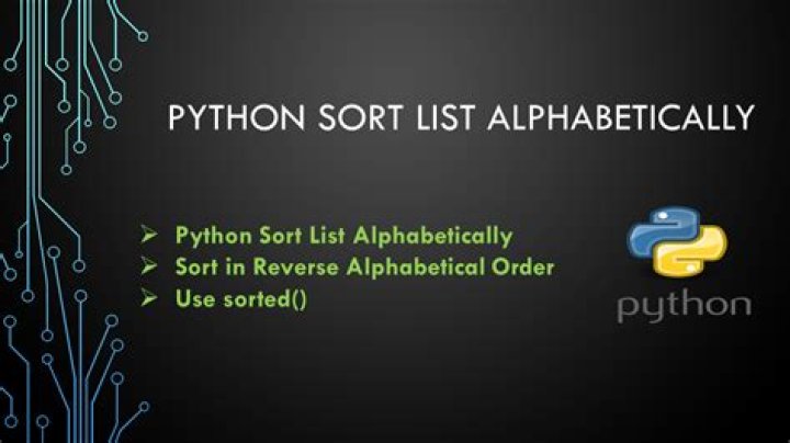 How do you sort a list alphabetically and numerically in Python?