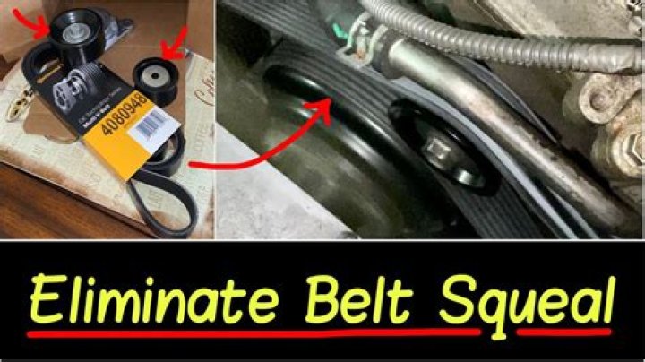 How do you stop a belt tensioner from squeaking?