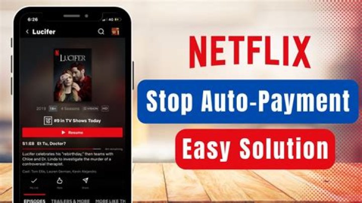 How do you stop automatic payments on Netflix?