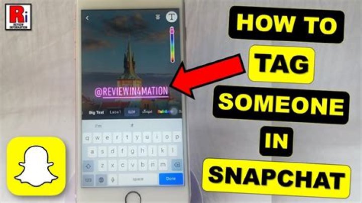 How do you tag somebody in a video?