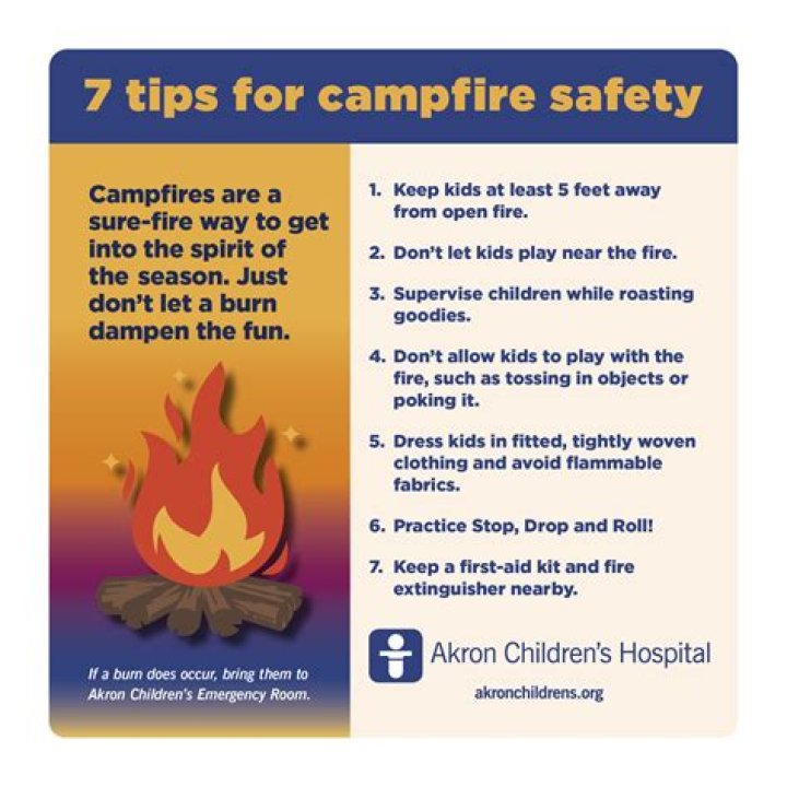 How do you teach a campfire safe?