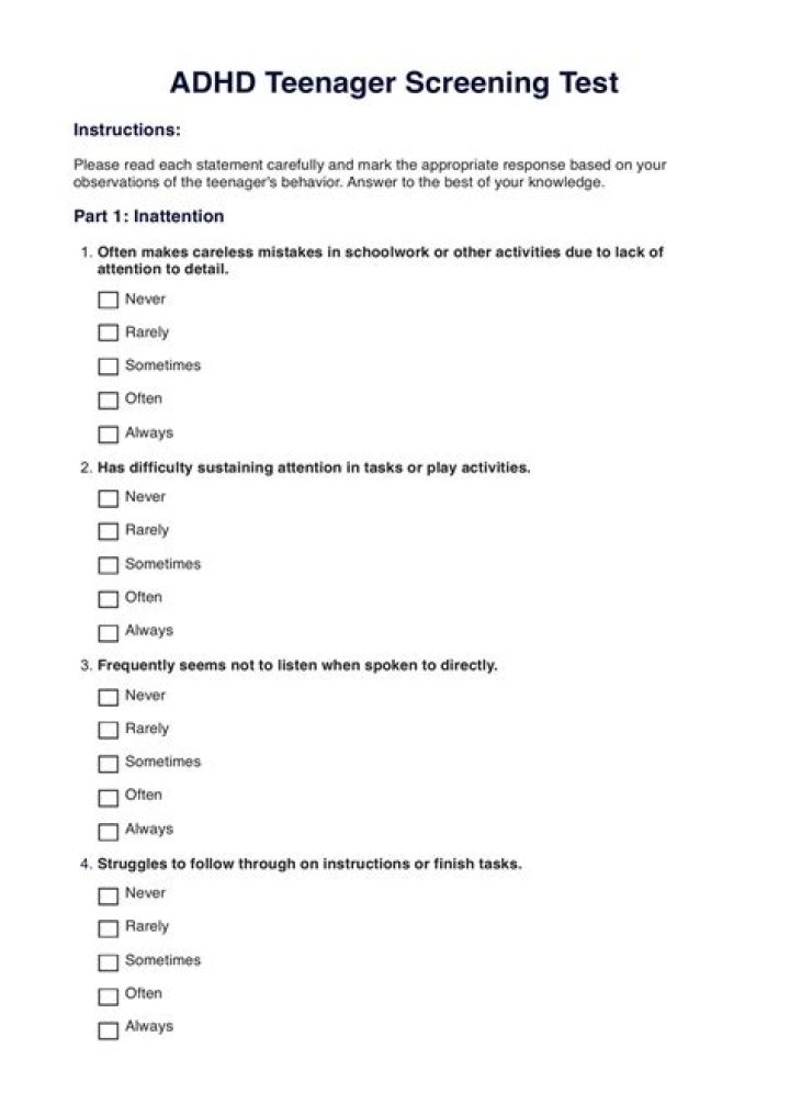 How do you test for ODD?
