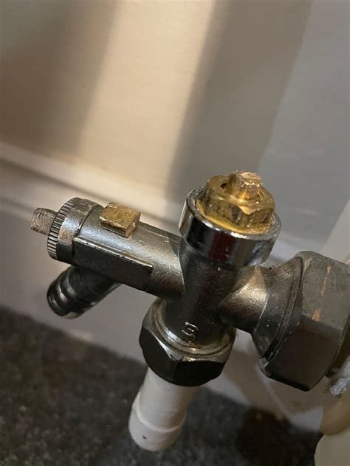 How do you unstick a lockshield valve?
