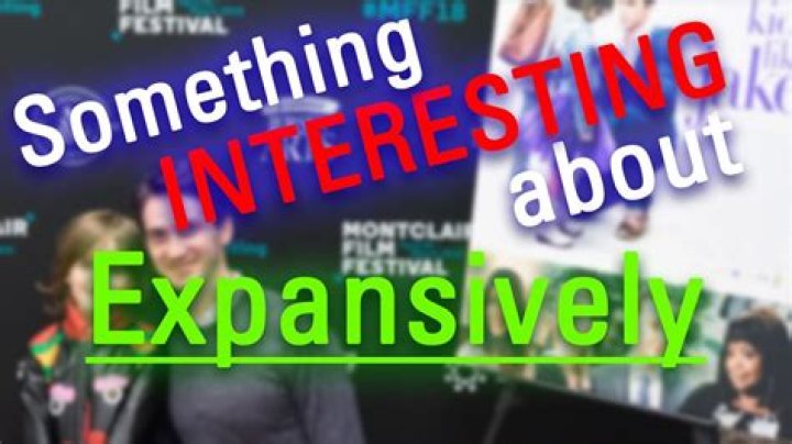 How do you use expansively in a sentence?