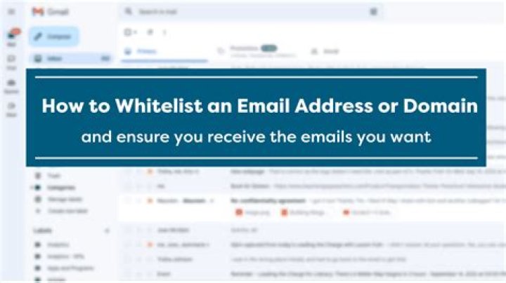 How do you whitelist an email address?