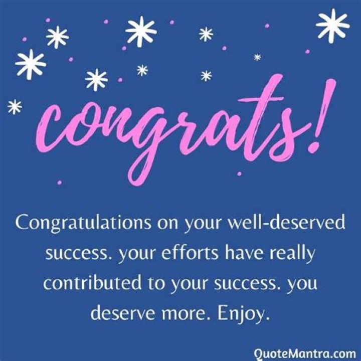 How do you wish a congratulations?