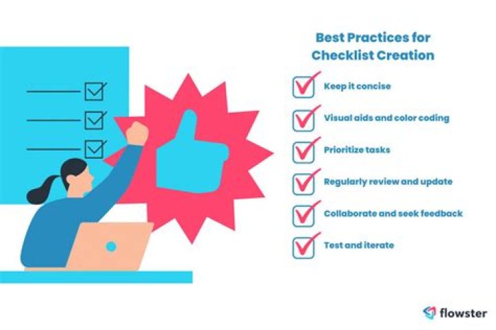 How do you write a checklist for editing?