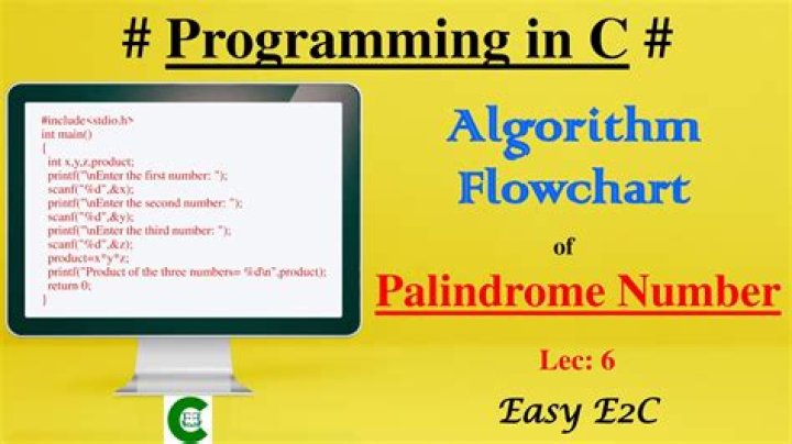 How do you write a palindrome algorithm?